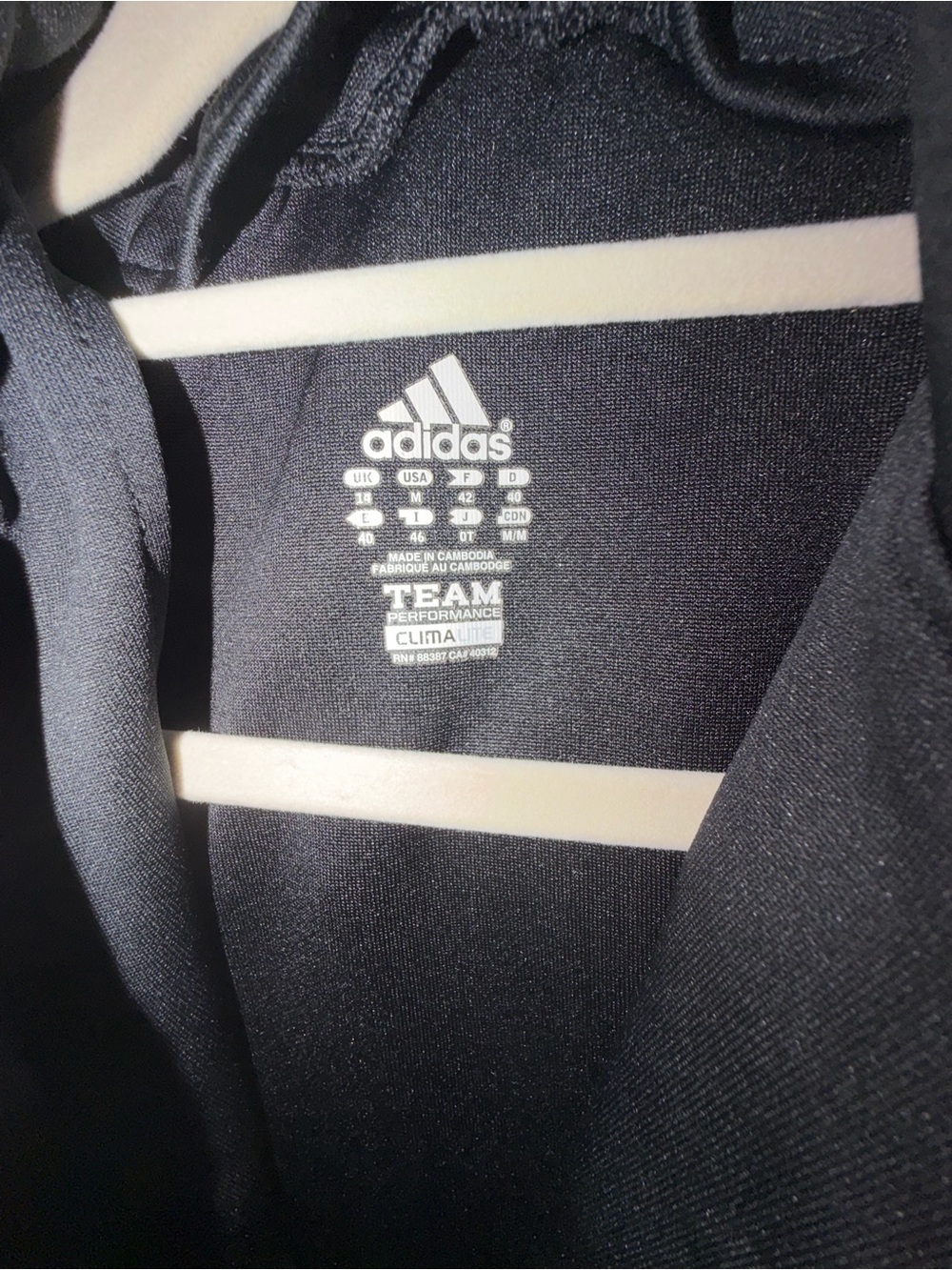 adidas Black Track Jacket with White Stripe Accents, medium, NWOT - Picture 4 of 8